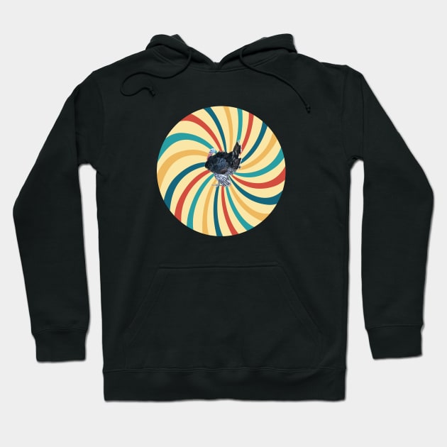 Turkey Huynosis Spiral rooster Hypnotic trance Hoodie by BurunduXX-Factory